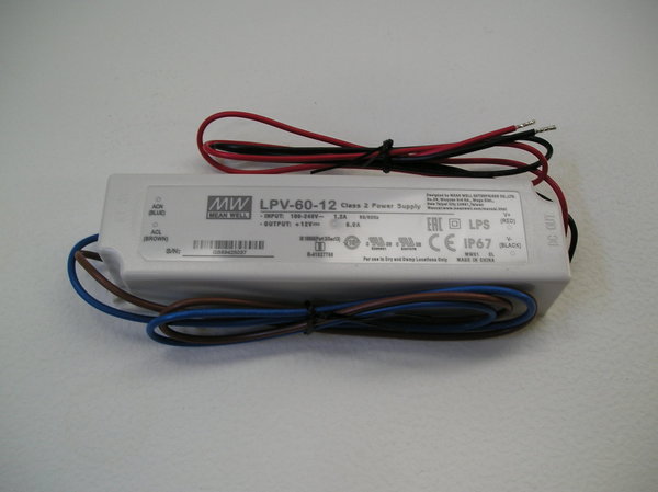 LED Netzteil 60W / 5A / 12 Volt