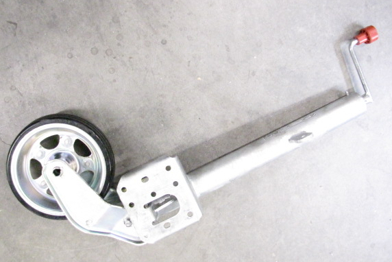 Stützrad für Kühlkoffer FT 5 + FT 6, automatisch klappbar, Vollgummi auf Stahlfelge