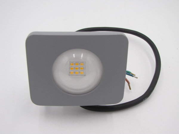 LED - Flutlichtstrahler 10 Watt, silber (Dachstrahler)